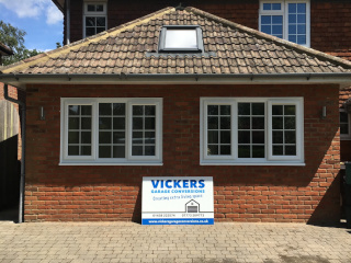 Photo of double garage conversion by Vickers